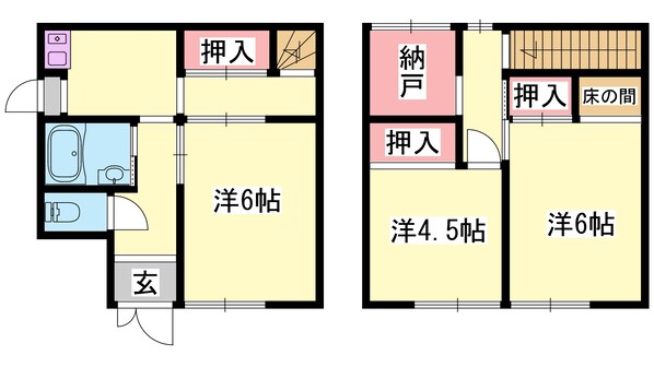 土山2丁目貸家の物件間取画像